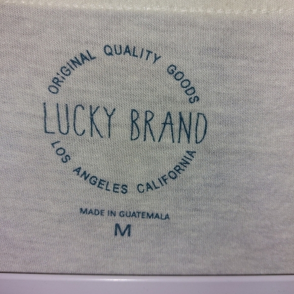 LUCKY BRAND LADIES CROP STYLE TOP- size M - Picture 4 of 4